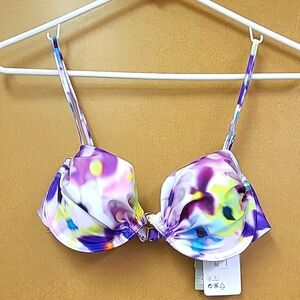 H&M Size 34A Multicolour Bikini Top